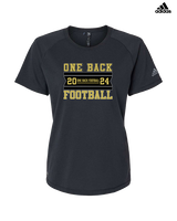 One Back Football Stamp - Womens Adidas Performance Shirt