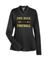 One Back Football Stamp - Womens Performance Longsleeve