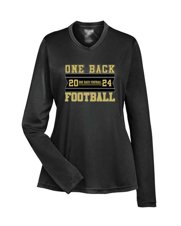 One Back Football Stamp - Womens Performance Longsleeve