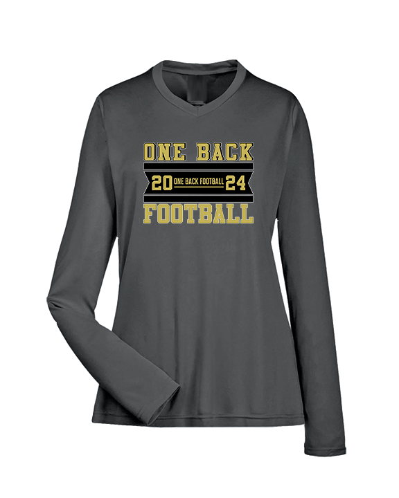 One Back Football Stamp - Womens Performance Longsleeve