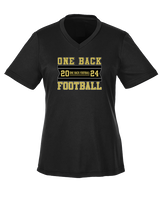 One Back Football Stamp - Womens Performance Shirt