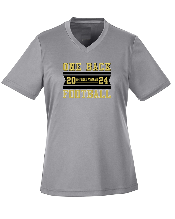 One Back Football Stamp - Womens Performance Shirt