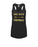 One Back Football Stamp - Womens Tank Top