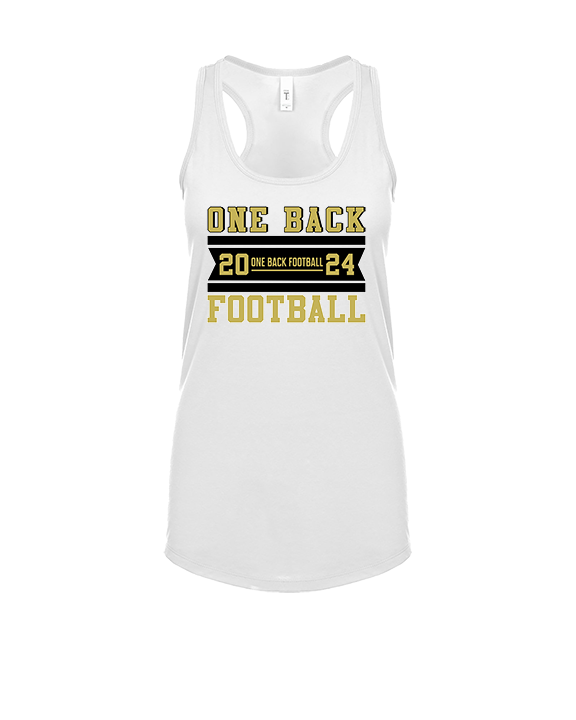 One Back Football Stamp - Womens Tank Top