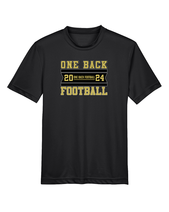One Back Football Stamp - Youth Performance Shirt