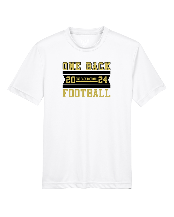 One Back Football Stamp - Youth Performance Shirt