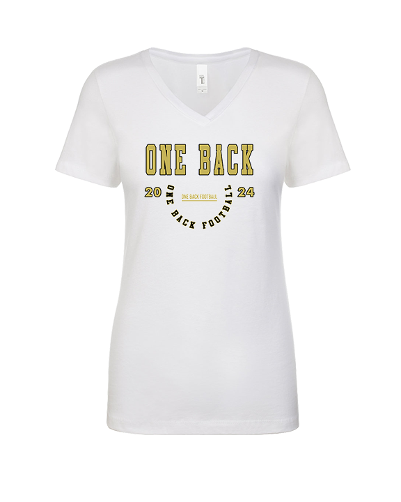 One Back Football Swoop - Womens Vneck