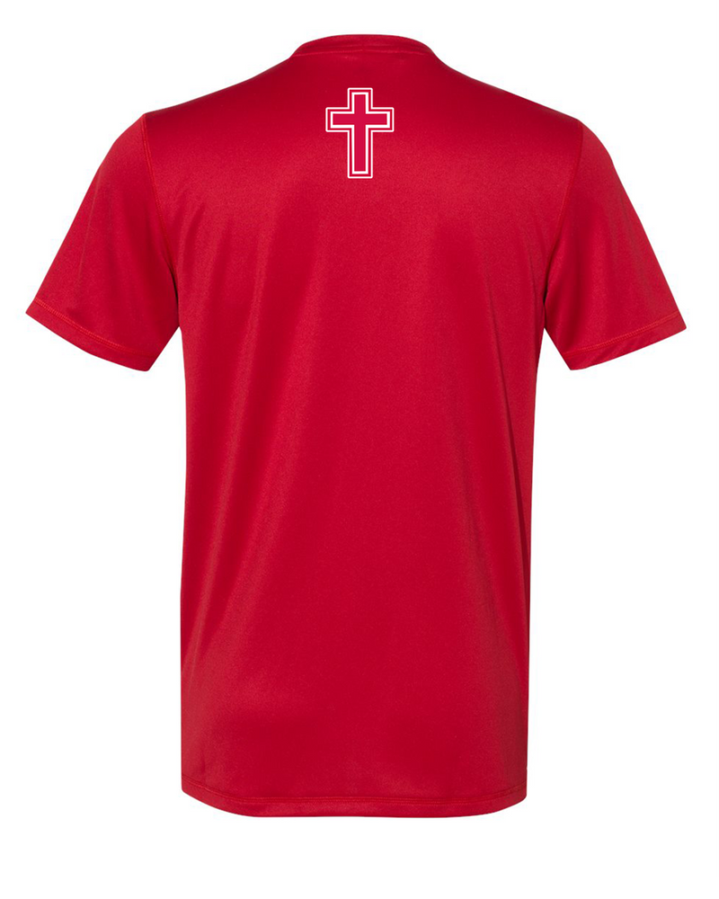 Orange Lutheran HS Softball Double Shield - Adidas Men's Performance Shirt