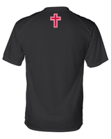Orange Lutheran HS Softball Double Shield Logo - Performance T-Shirt