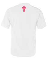 Orange Lutheran HS Softball Double Shield Logo - Performance T-Shirt