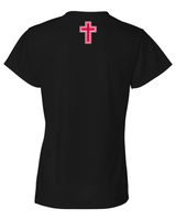 Orange Lutheran HS Softball Double Shield Logo - Womens Performance Shirt