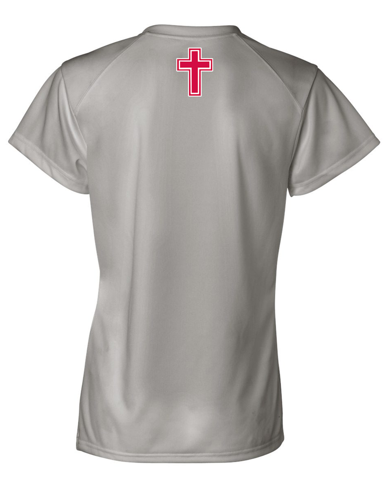 Orange Lutheran HS Softball Double Shield - Womens Performance Shirt