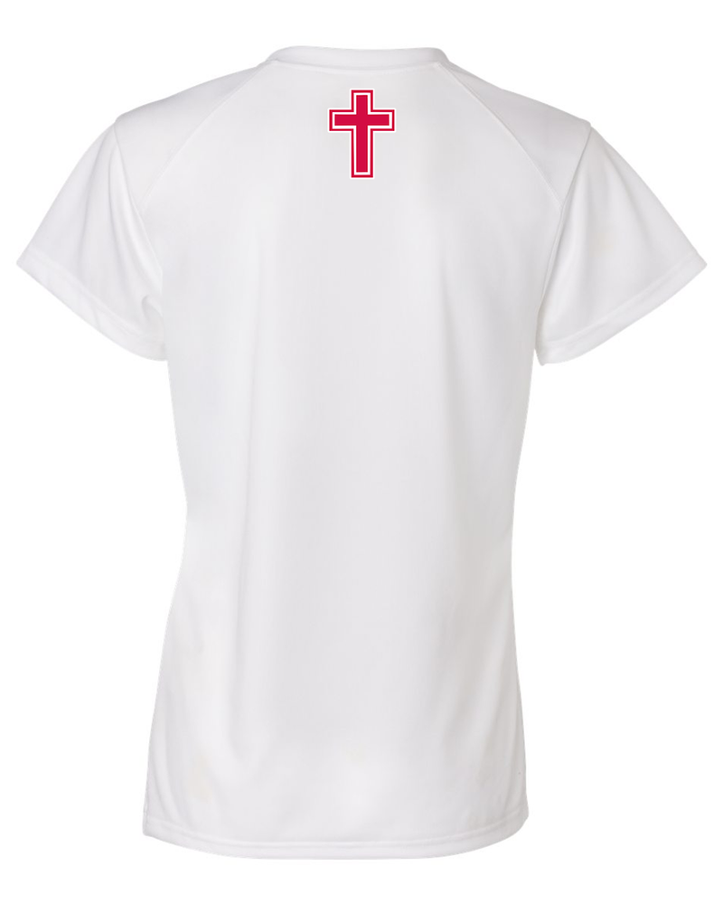 Orange Lutheran HS Softball Double Shield - Womens Performance Shirt
