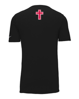 Orange Lutheran HS Softball Double Shield Logo - Cotton T-Shirt