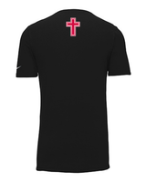 Orange Lutheran HS Softball Double Shield - Cotton T-Shirt