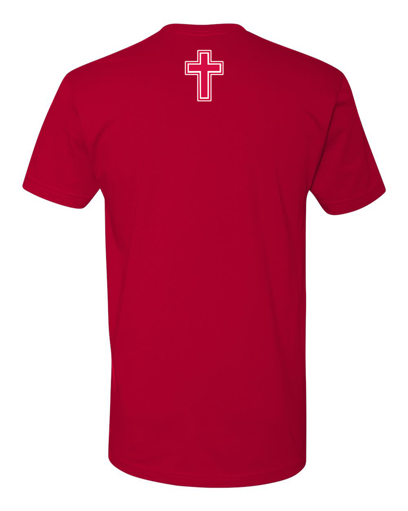 Orange Lutheran HS Softball Double Shield - Cotton T-Shirt