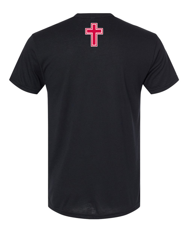Orange Lutheran HS Softball Double Main Logo - Mens Tri Blend Shirt