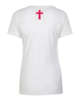 Orange Lutheran HS Softball Double Main Logo - Womens V-Neck