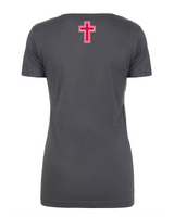 Orange Lutheran HS Softball Double Main Logo - Womens V-Neck