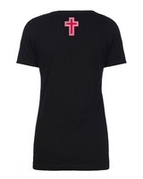 Orange Lutheran HS Softball Double Main Logo - Womens V-Neck