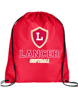 Orange Lutheran HS Softball Main Logo - Drawstring Bag
