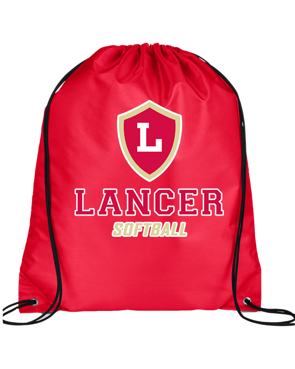 Orange Lutheran HS Softball Main Logo - Drawstring Bag