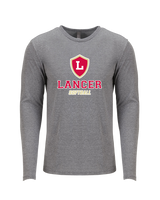 Orange Lutheran HS Softball Main Logo - Tri Blend Long Sleeve