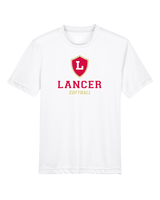 Orange Lutheran HS Softball Double Main Logo - Youth Performance T-Shirt