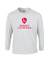 Orange Lutheran HS Softball Shield - Mens Basic Cotton Long Sleeve