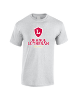 Orange Lutheran HS Softball Double Shield - Cotton T-Shirt