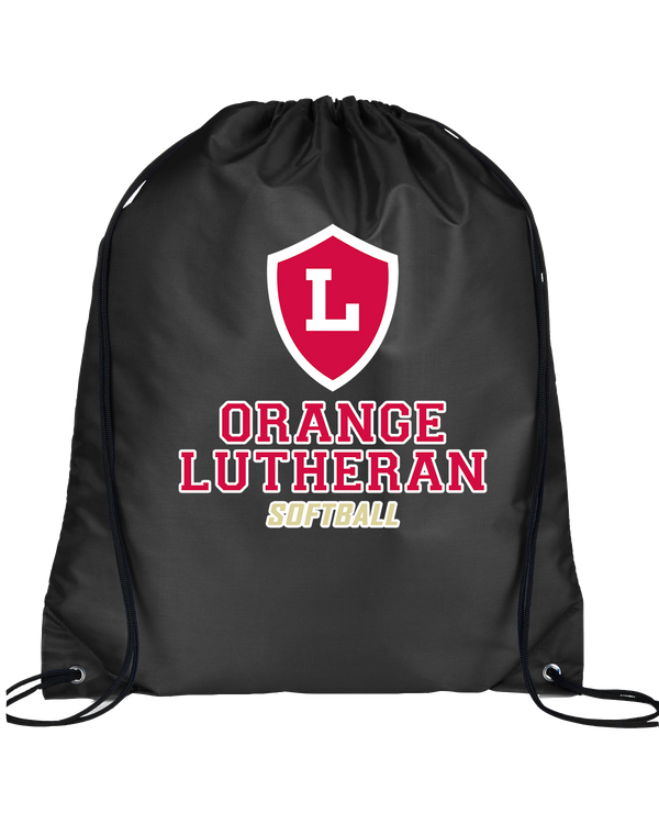 Orange Lutheran HS Softball Shield - Drawstring Bag