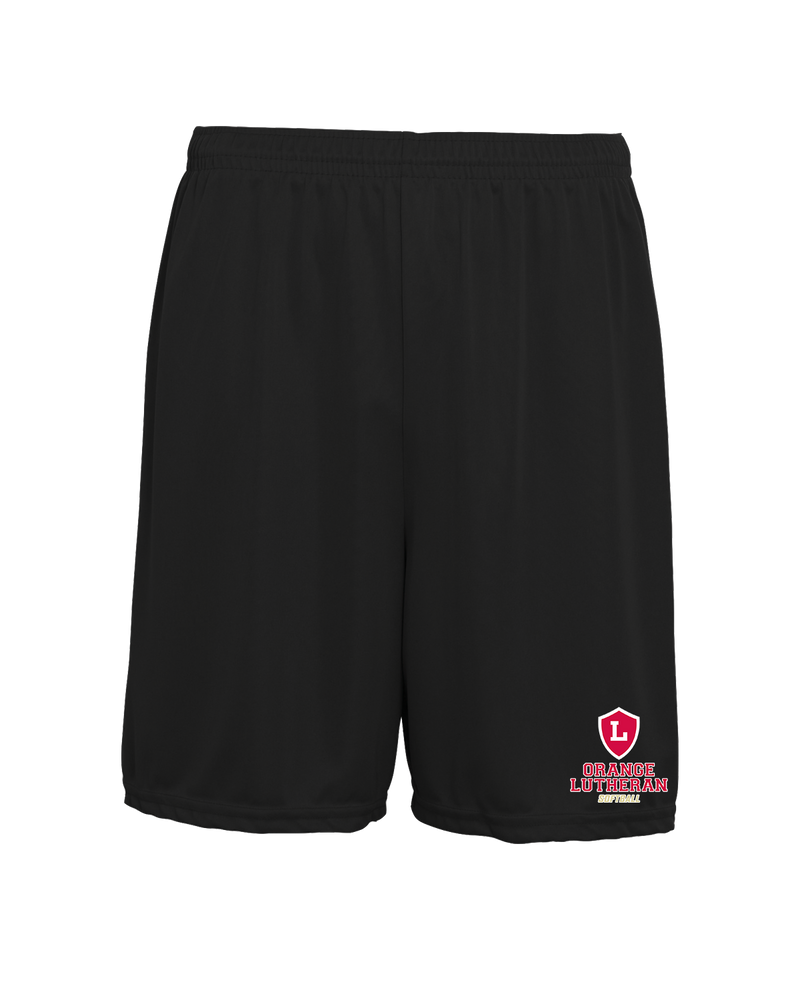 Orange Lutheran HS Softball Shield - 7 inch Training Shorts