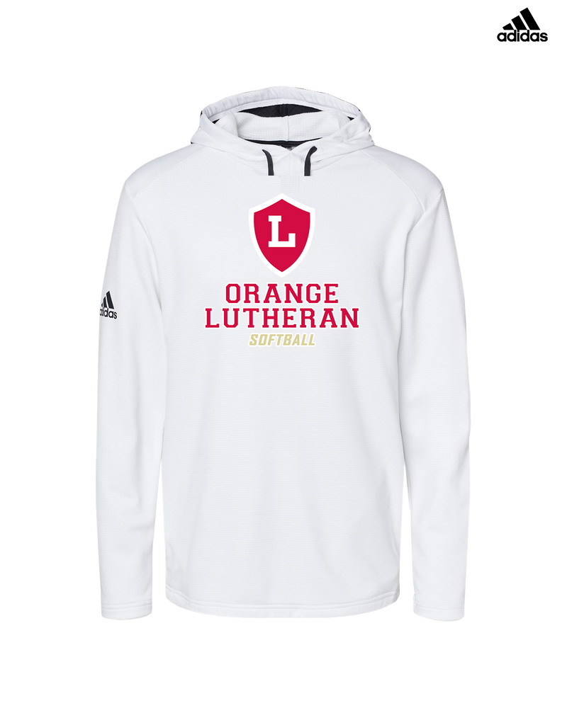 Orange Lutheran HS Softball Shield - Adidas Men's Hooded Sweatshirt