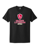 Orange Lutheran HS Softball Double Shield - Select Cotton T-Shirt