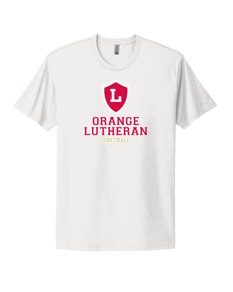 Orange Lutheran HS Softball Double Shield - Select Cotton T-Shirt