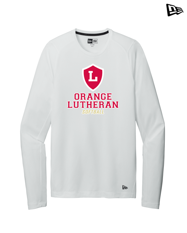 Orange Lutheran HS Softball Shield - New Era Long Sleeve Crew