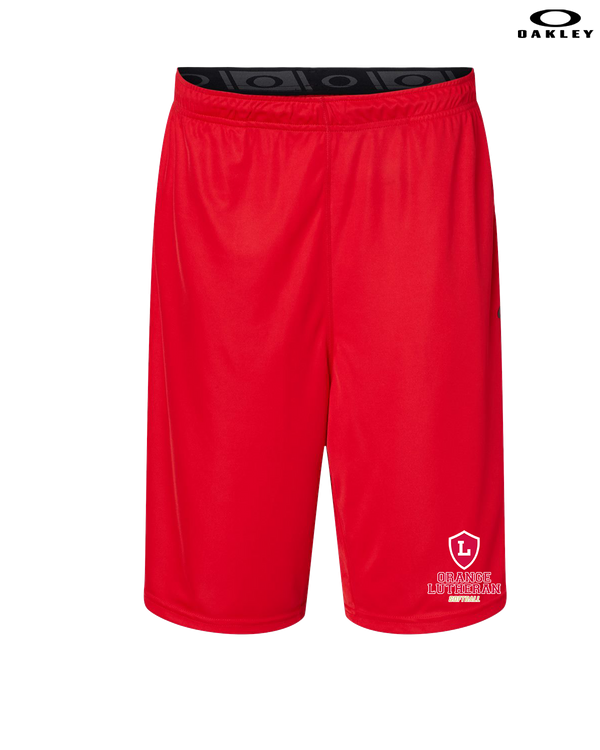 Orange Lutheran HS Softball Shield - Oakley Hydrolix Shorts