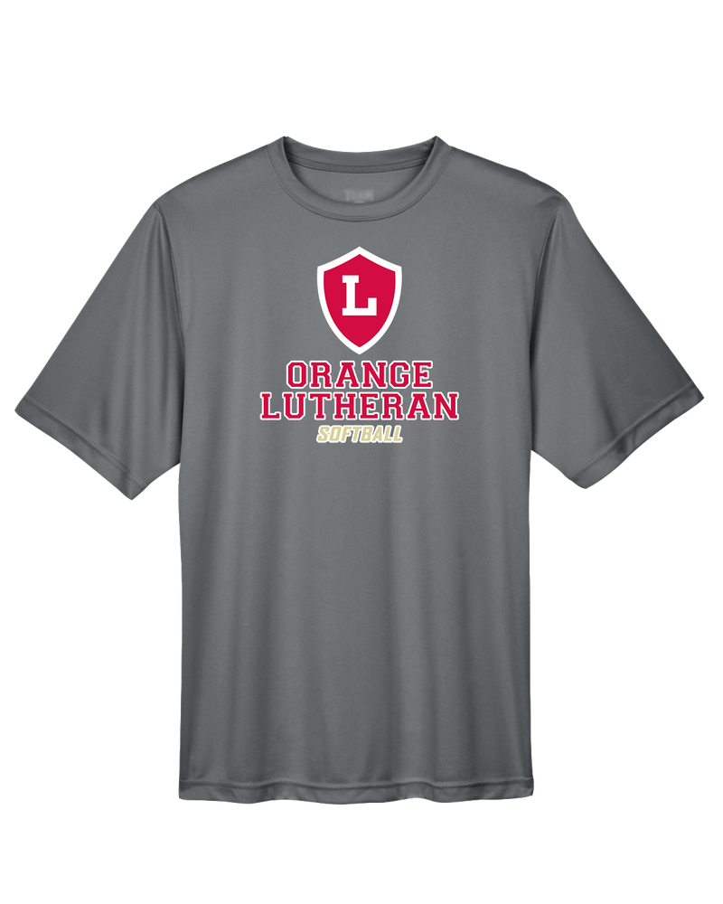 Orange Lutheran HS Softball Double Shield - Performance T-Shirt