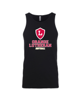 Orange Lutheran HS Softball Shield - Mens Tank Top