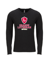 Orange Lutheran HS Softball Shield - Tri Blend Long Sleeve