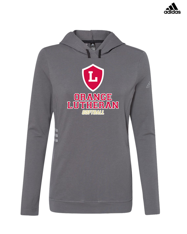 Orange Lutheran HS Softball Shield - Adidas Women's Lightweight Hooded Sweatshirt