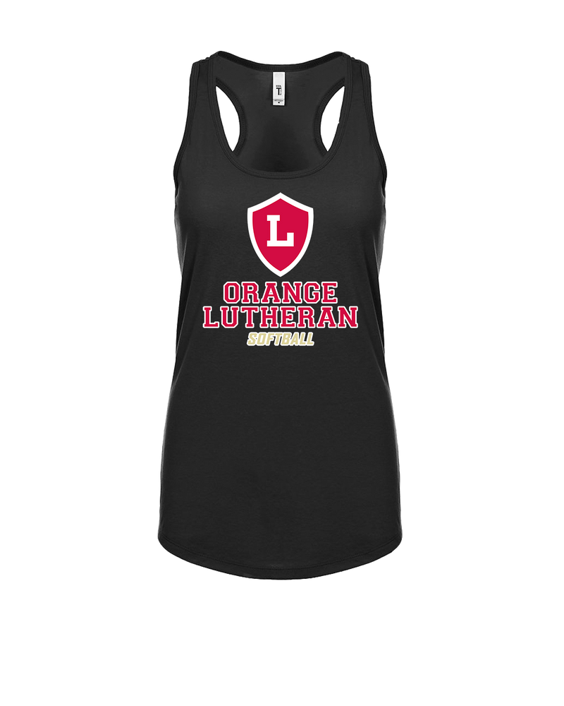 Orange Lutheran HS Softball Shield - Womens Tank Top