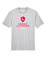 Orange Lutheran HS Softball Double Shield - Youth Performance T-Shirt