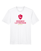 Orange Lutheran HS Softball Double Shield - Youth Performance T-Shirt