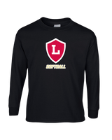 Orange Lutheran HS Softball Shield Logo - Mens Basic Cotton Long Sleeve
