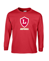 Orange Lutheran HS Softball Shield Logo - Mens Basic Cotton Long Sleeve