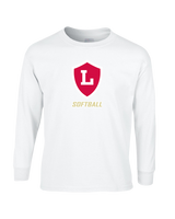Orange Lutheran HS Softball Shield Logo - Mens Basic Cotton Long Sleeve