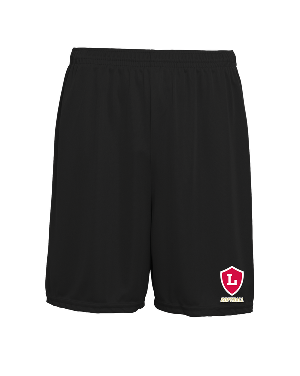 Orange Lutheran HS Softball Shield Logo - 7 inch Training Shorts
