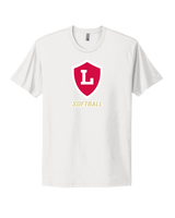 Orange Lutheran HS Softball Double Shield Logo - Select Cotton T-Shirt