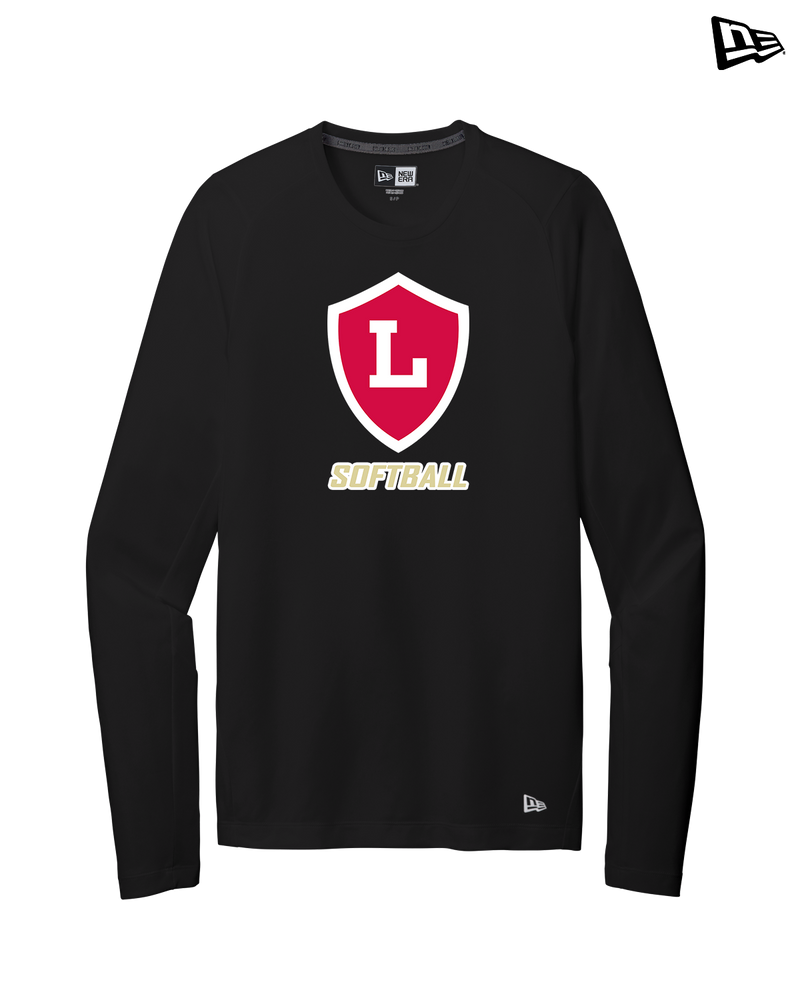 Orange Lutheran HS Softball Shield Logo - New Era Long Sleeve Crew